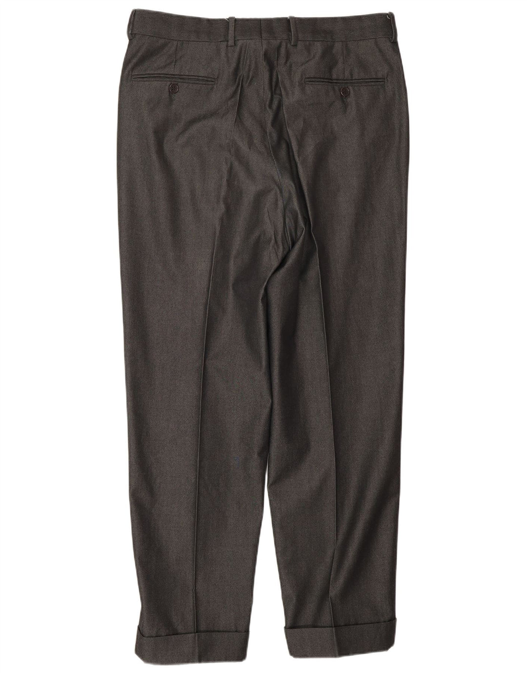 Pantaloni da abito da uomo con pegging CERRUTI 1881 IT 50 Large W32 L30 Grigio Classico