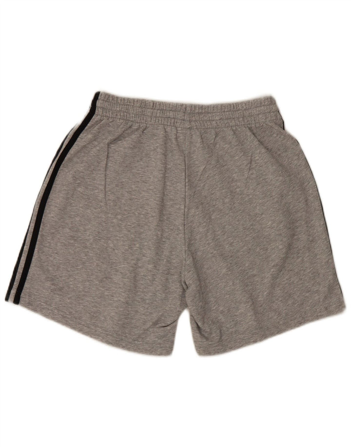 Pantaloncini sportivi da uomo Adidas in cotone chiazzato grigio medio