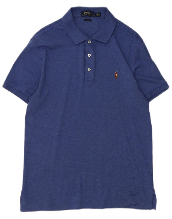 Polo Ralph Lauren Mens Slim Fit Polo Shirt Medium Blue