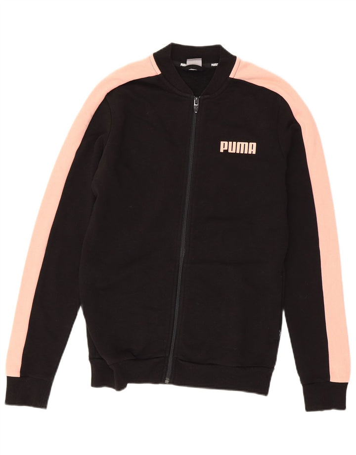Giacca da tuta grafica da donna Puma UK 10 Small Black Colourblock