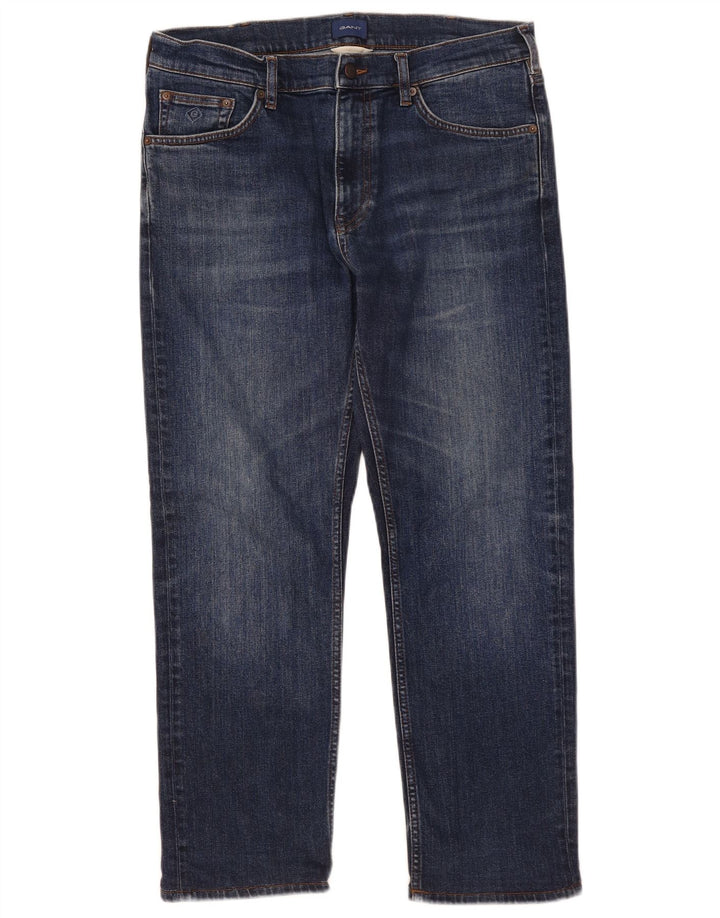 Jeans dritti da uomo Gant W34 L30 Blu