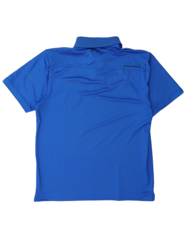 Polo da uomo Under Armour Heat Gear grande blu
