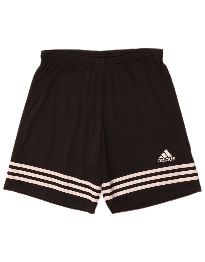 Pantaloncini sportivi Adidas Climalite da uomo piccoli in poliestere nero