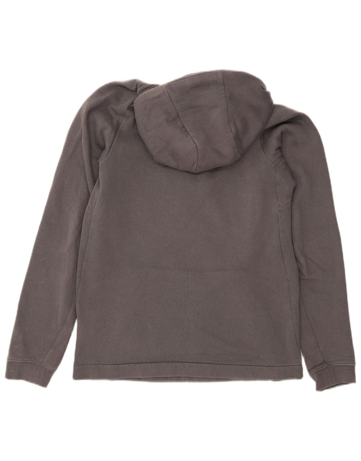 Maglione con cappuccio e zip da uomo NIKE piccolo in cotone grigio