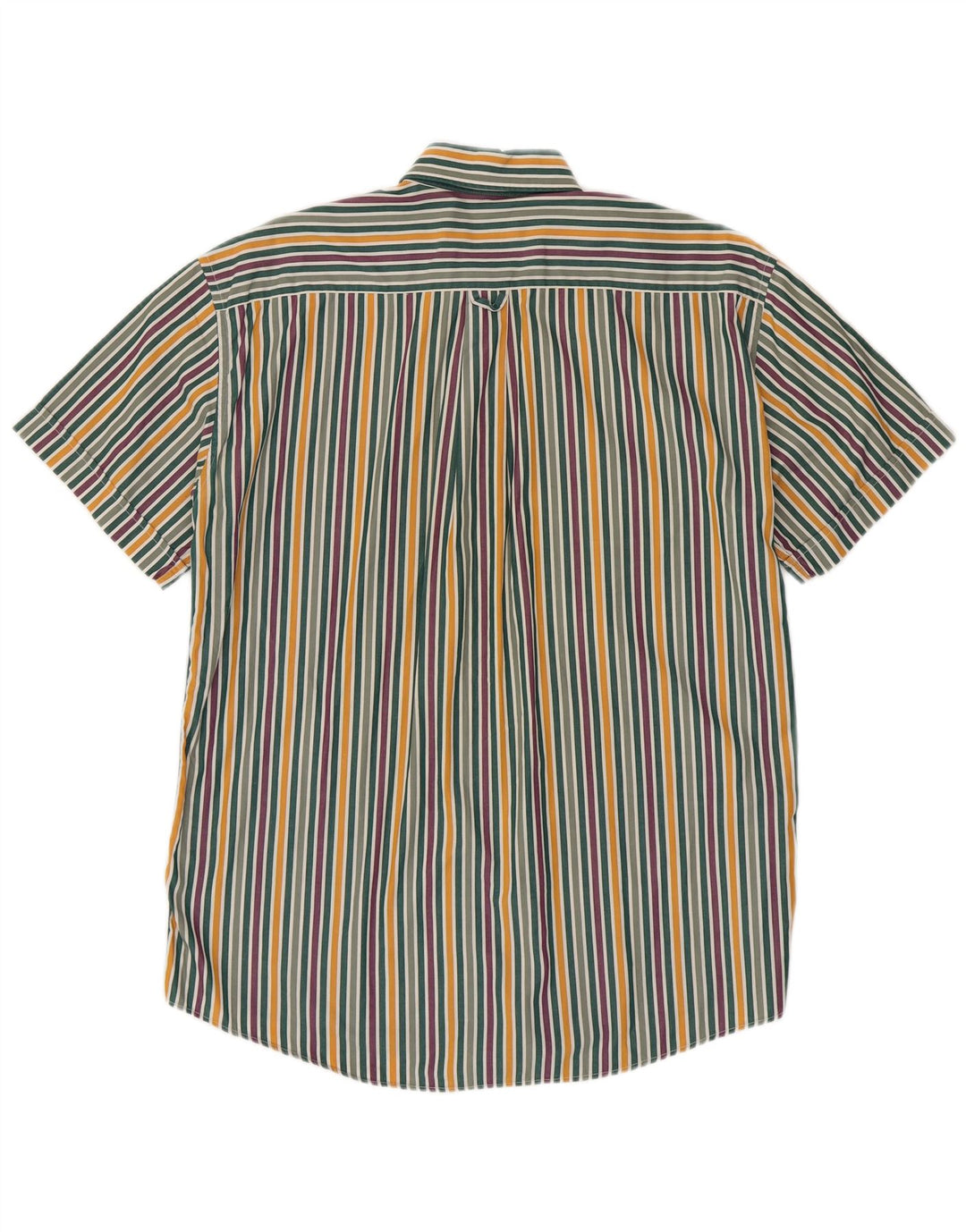 MISSONI Camicia Uomo Manica Corta Taglia 38/39 Piccola a Righe Multicolore