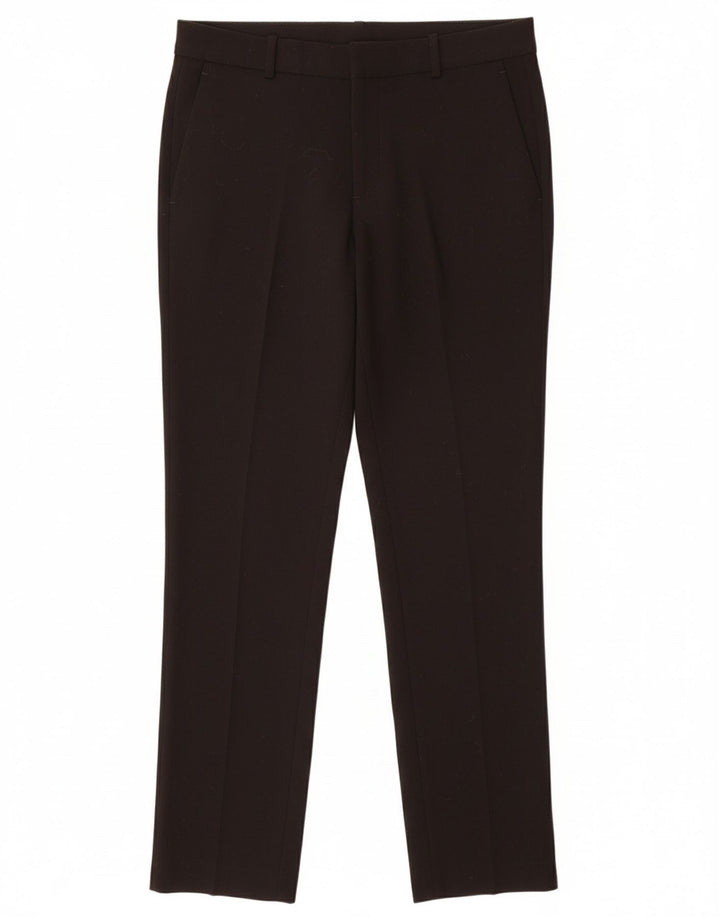 Pantaloni chino slim da donna DKNY US 6 medi W32 L29 poliestere nero