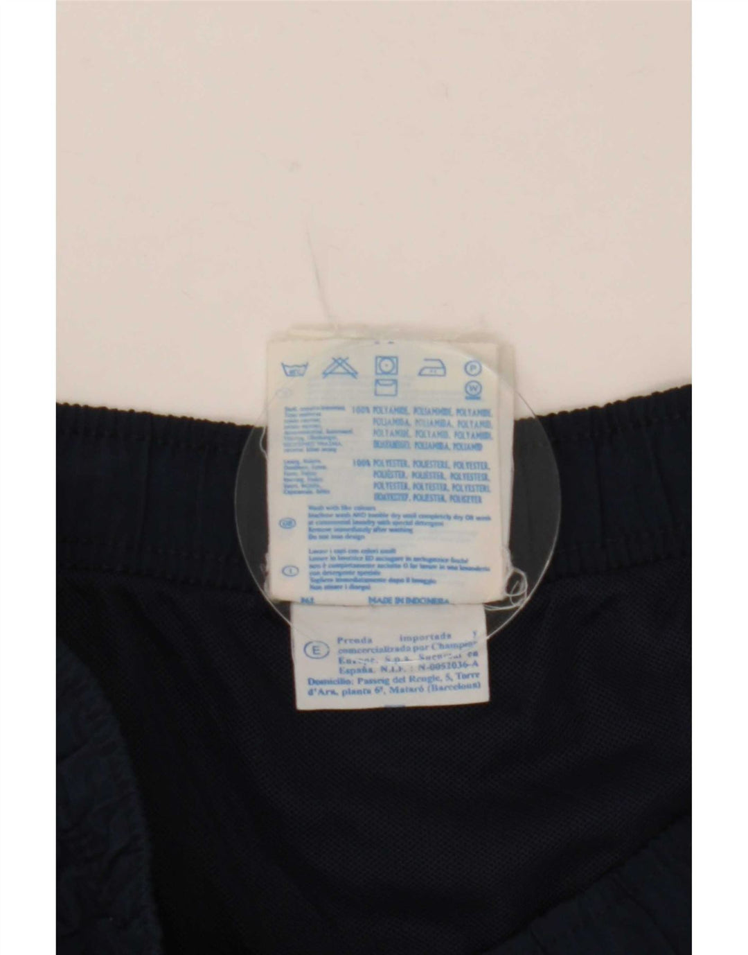 Pantaloncini da bagno da uomo Champion Large blu navy in poliammide