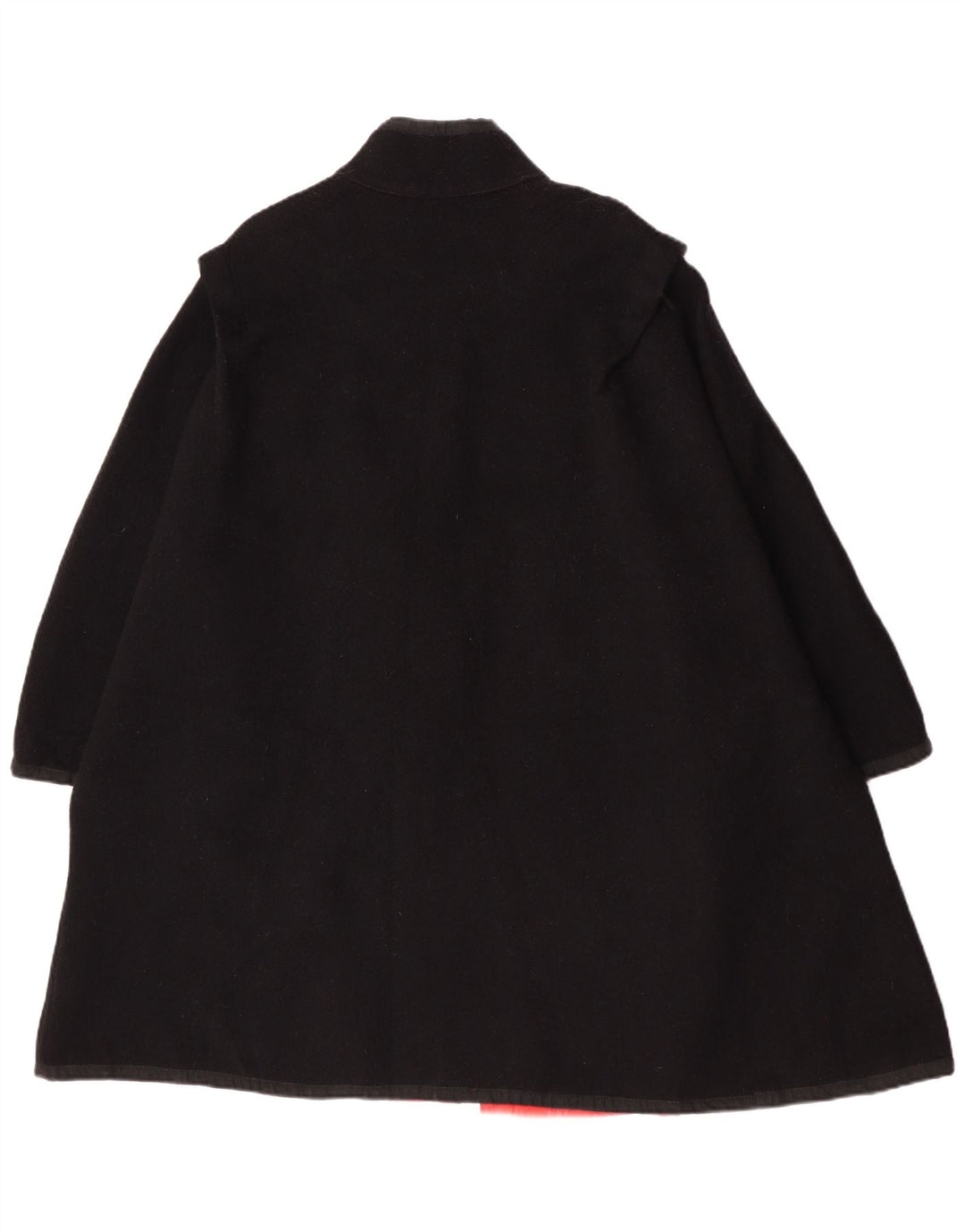 Cappotto reversibile vintage da donna UK 14 color block medio nero