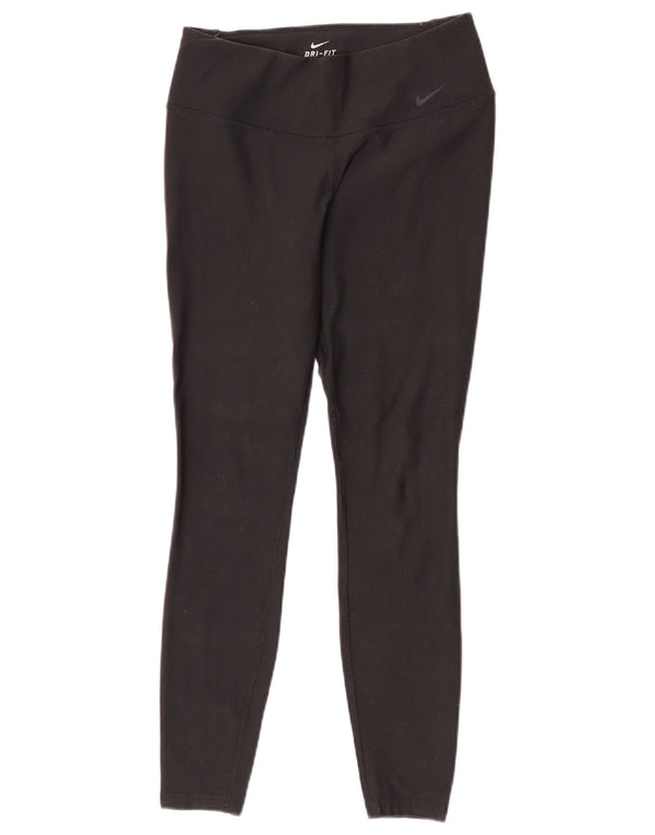 Leggings Nike Dri Fit da donna UK 10 piccoli poliestere nero
