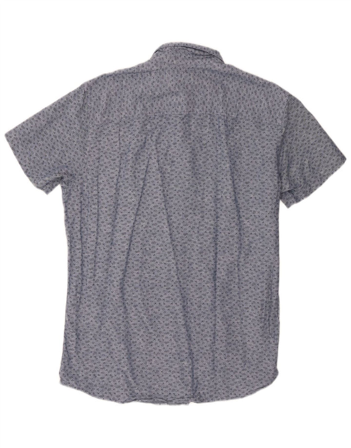 Camicia slim fit da uomo Jack & Jones grande in cotone blu