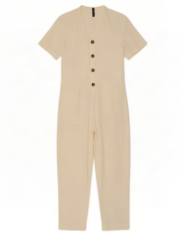 Tuta Zara Trafaluc da donna UK 10 piccola bianco sporco