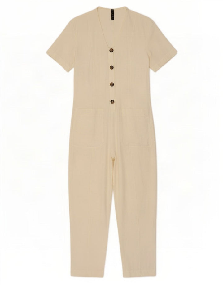 Tuta Zara Trafaluc da donna UK 10 piccola bianco sporco