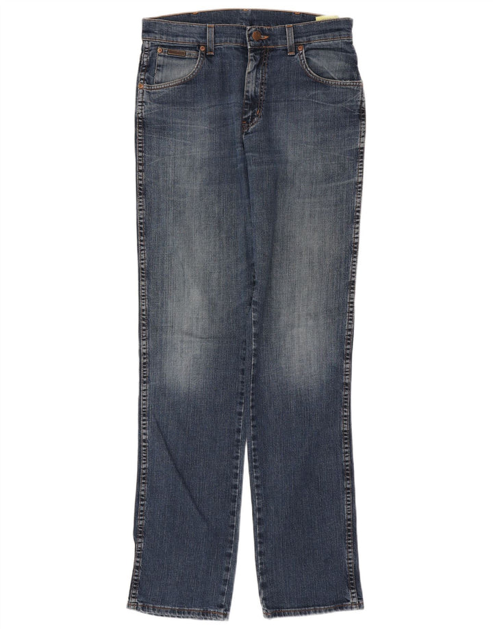 WRANGLER Jeans dritti elasticizzati Texas da uomo W32 L36 cotone blu