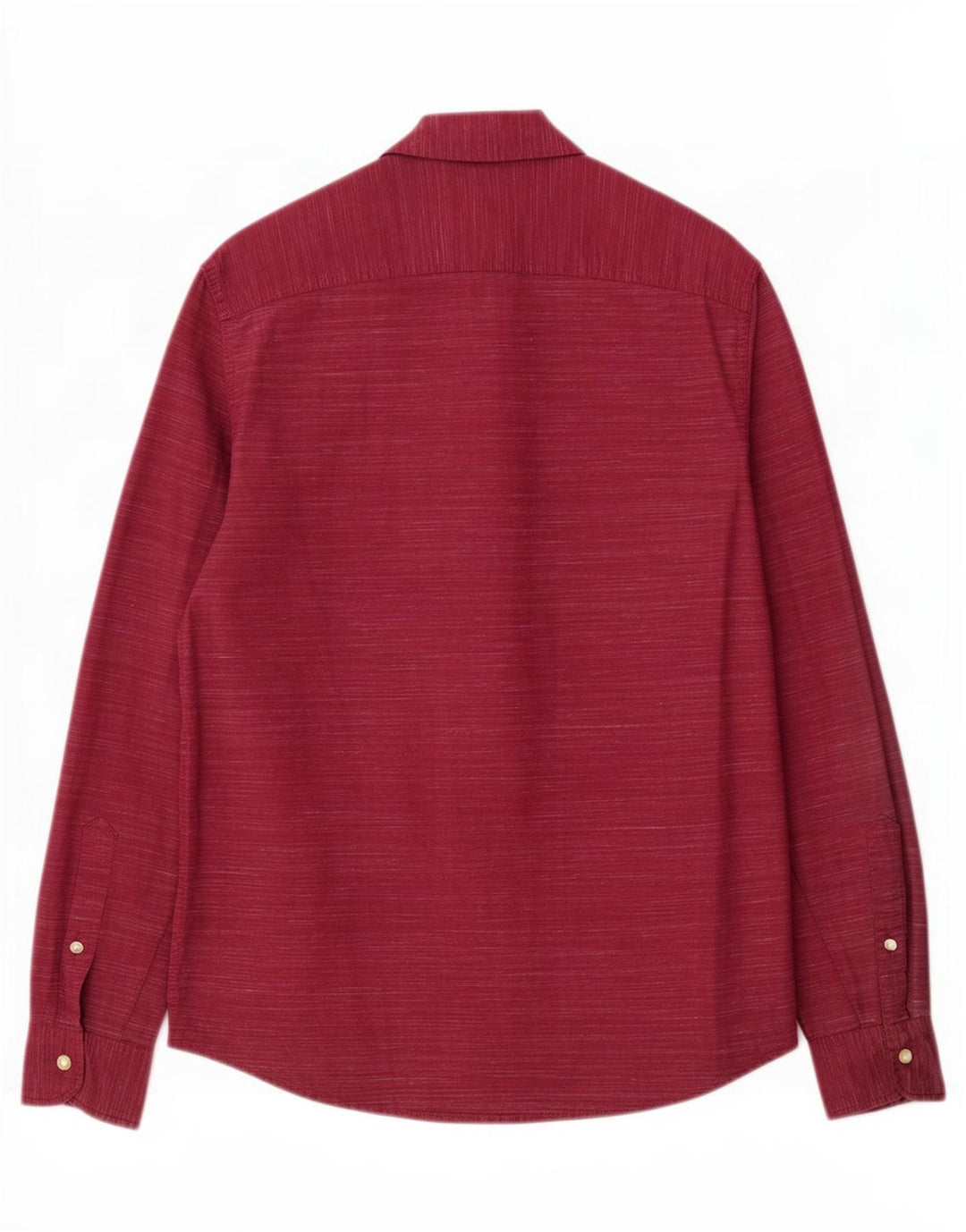 Camicia elasticizzata da uomo Hollister in cotone screziato bordeaux medio