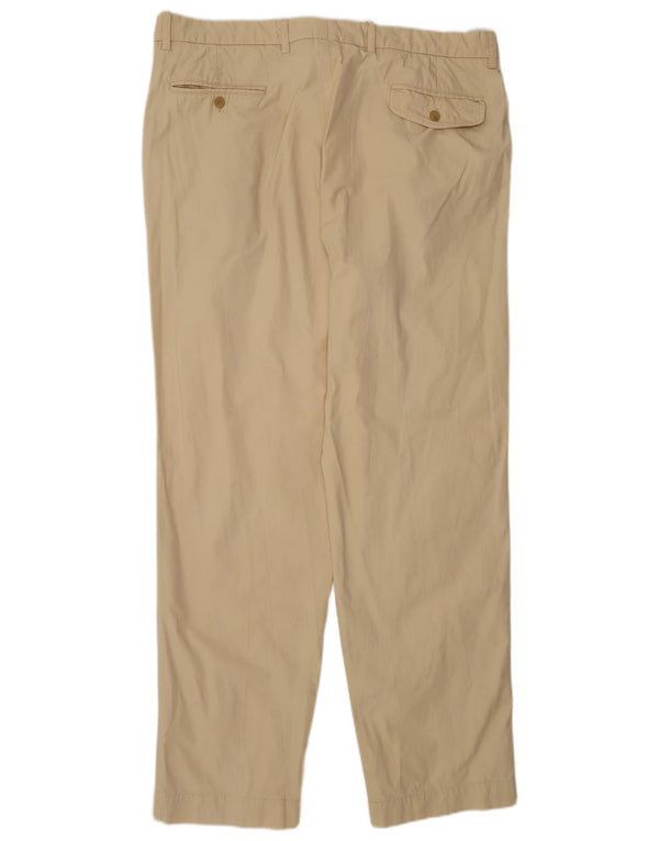 Pantaloni da abito con pegging da uomo Fay IT 56 3XL W40 L33 Cotone beige
