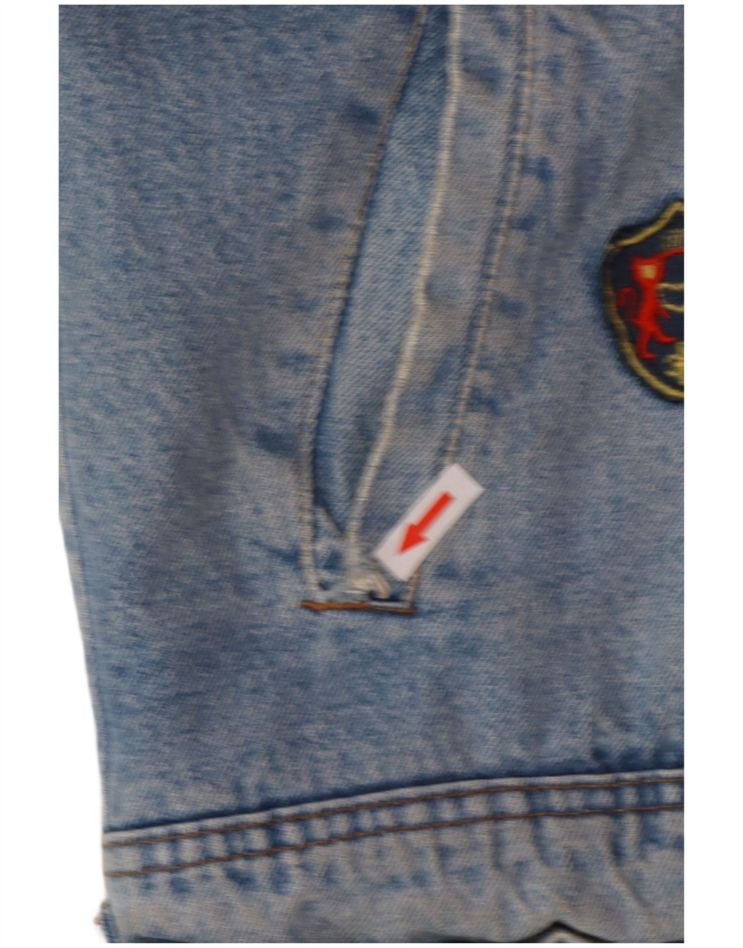 POP 84 Giacca da uomo in denim sherpa UK 38 Blu medio