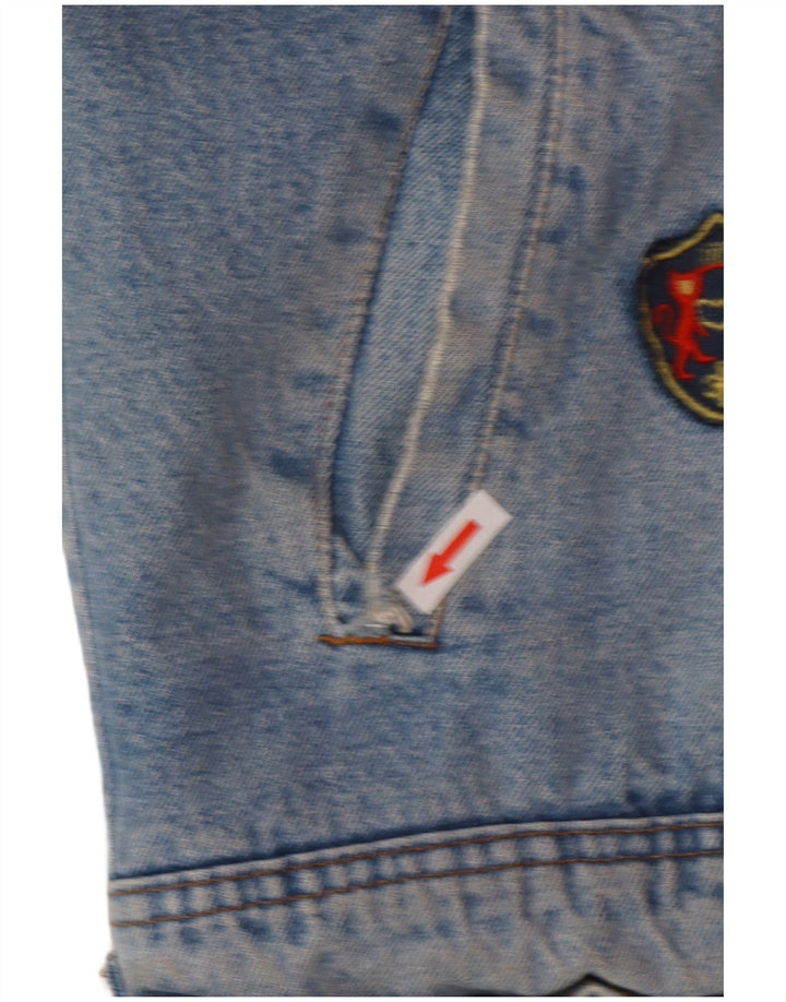 POP 84 Giacca da uomo in denim sherpa UK 38 Blu medio