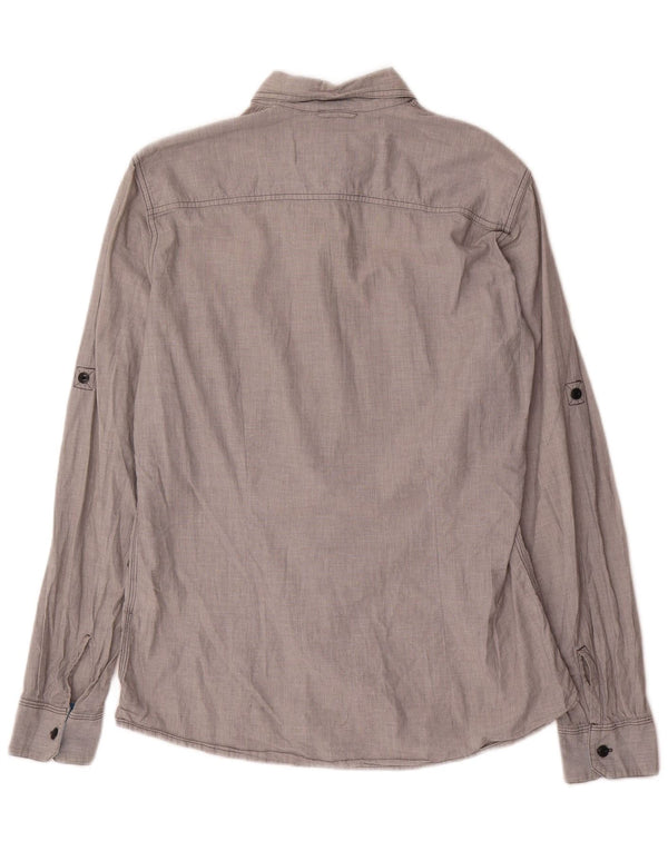 Camicia slim fit da uomo O'Neill grande in cotone grigio