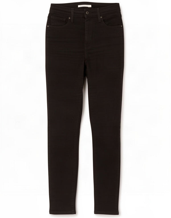 Levi's Jeans skinny a vita alta 721 da donna W27 L28 Cotone nero