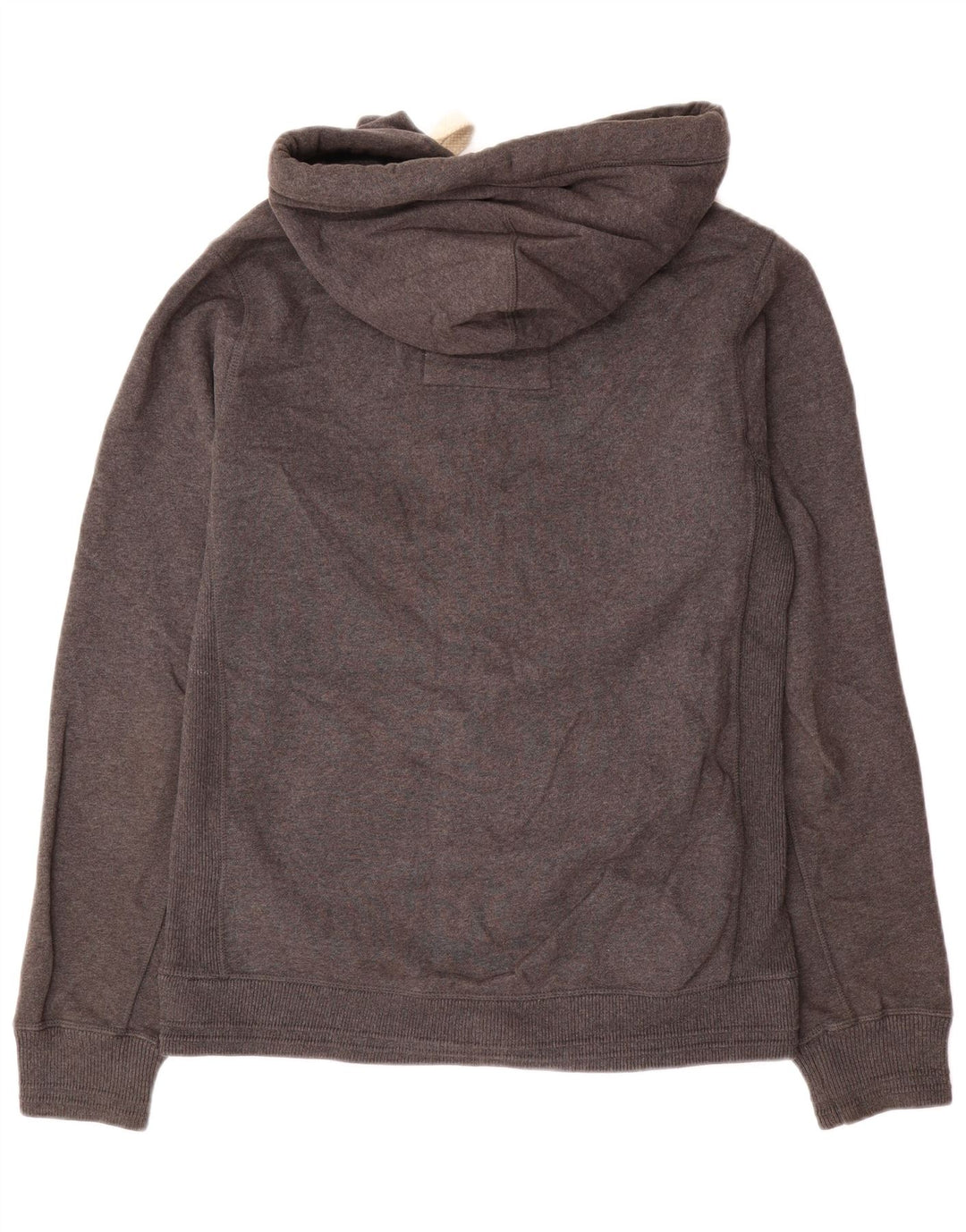 Maglione con cappuccio e zip da uomo Fat Face piccolo in cotone grigio
