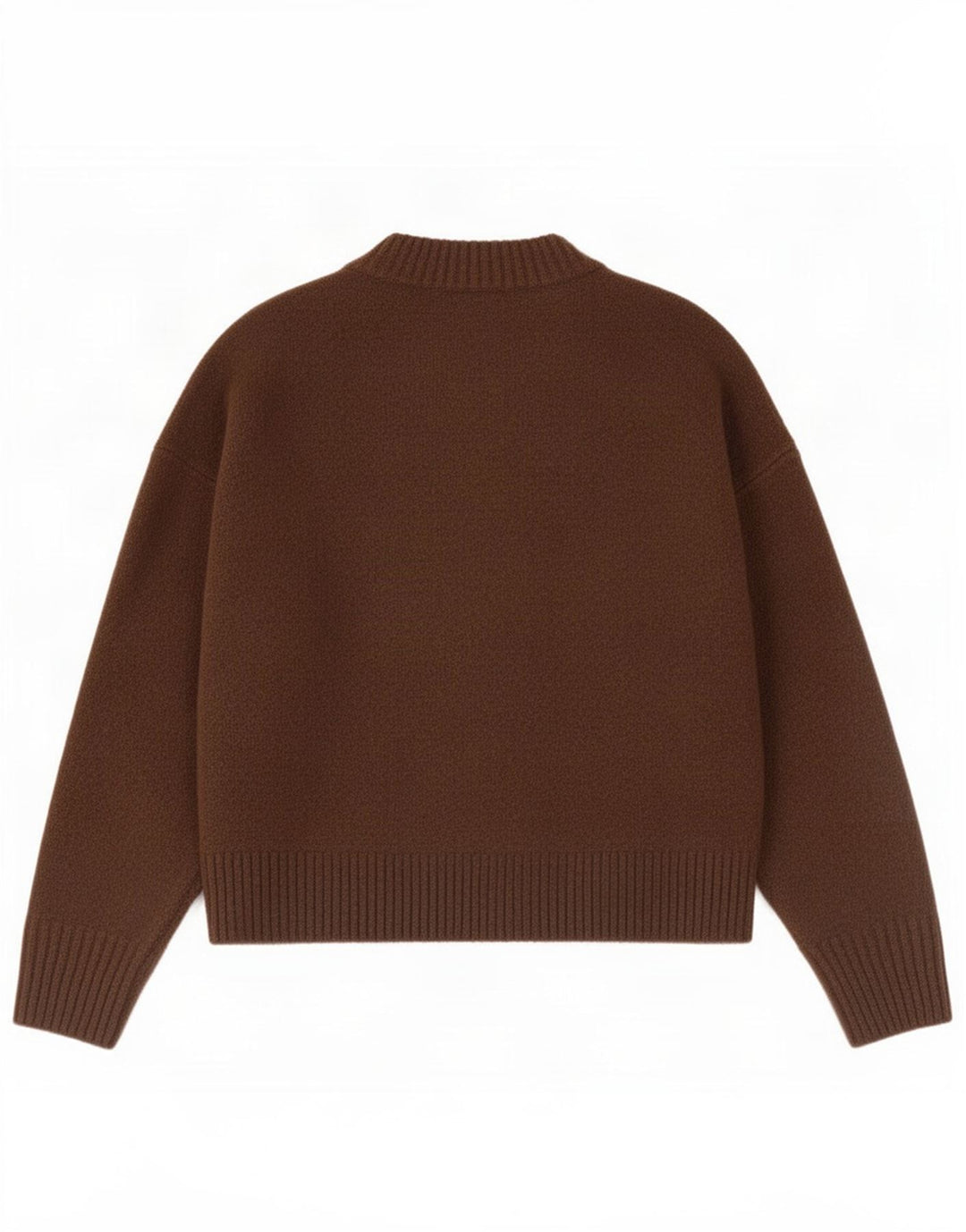 Maglione maglione oversize con scollo a barca da donna Zara UK 10 piccolo marrone