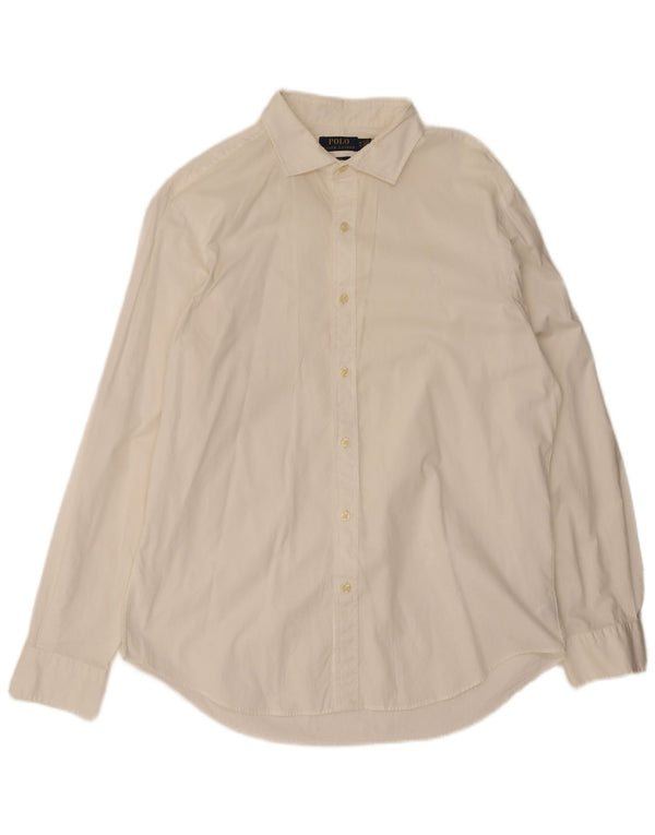 Polo Ralph Lauren Camicia slim fit da uomo XL in cotone bianco