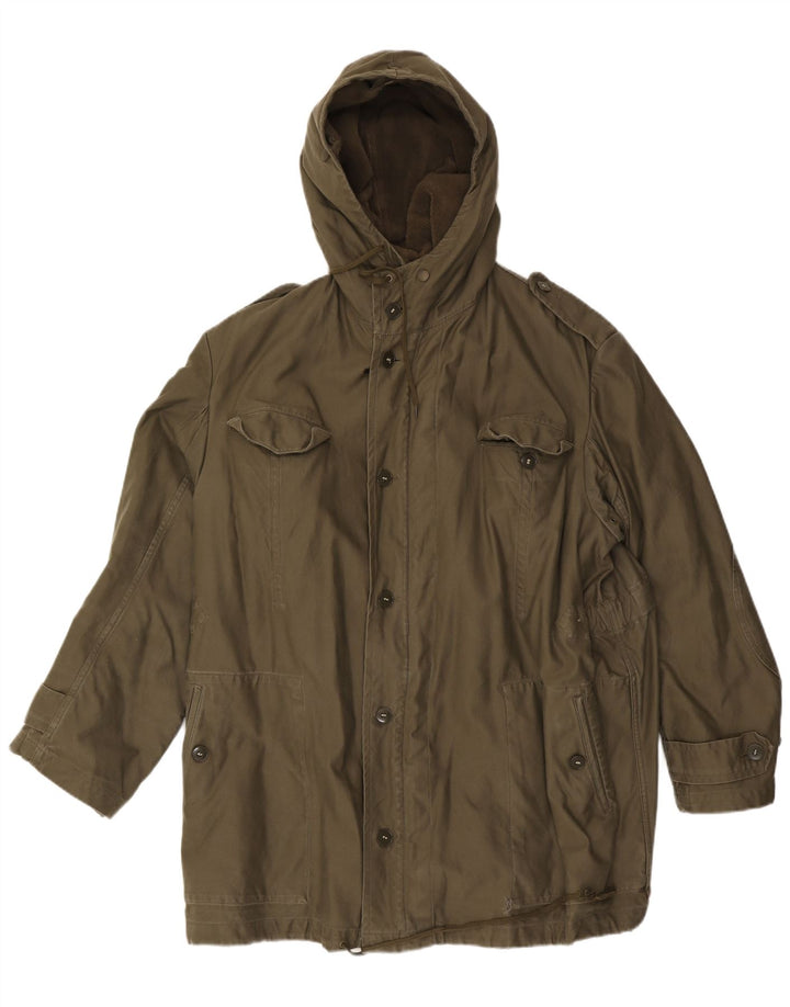 Giacca parka militare con cappuccio da uomo UK 42 XL