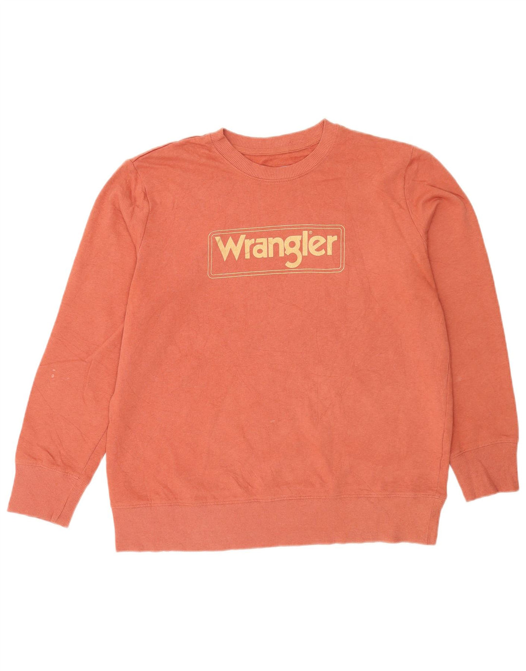 Felpa grafica da uomo Wrangler Maglione grande arancione