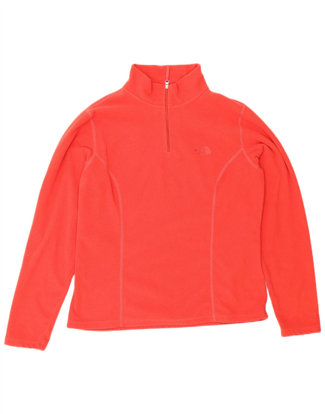 Maglione in pile da donna con collo e zip The North Face UK 16 Large Rosso Poliestere