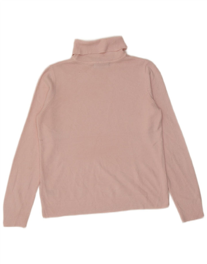 Maglione maglione a collo alto da donna Marks & Spencer UK 12 Acrilico rosa medio