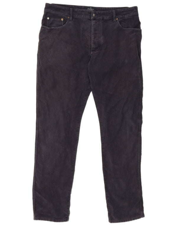 Pantaloni casual slim da donna Hackett W36 L31 cotone blu navy