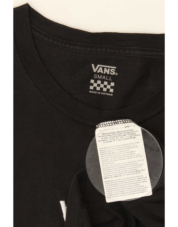 Vans T-shirt da uomo piccola piccola in cotone nero