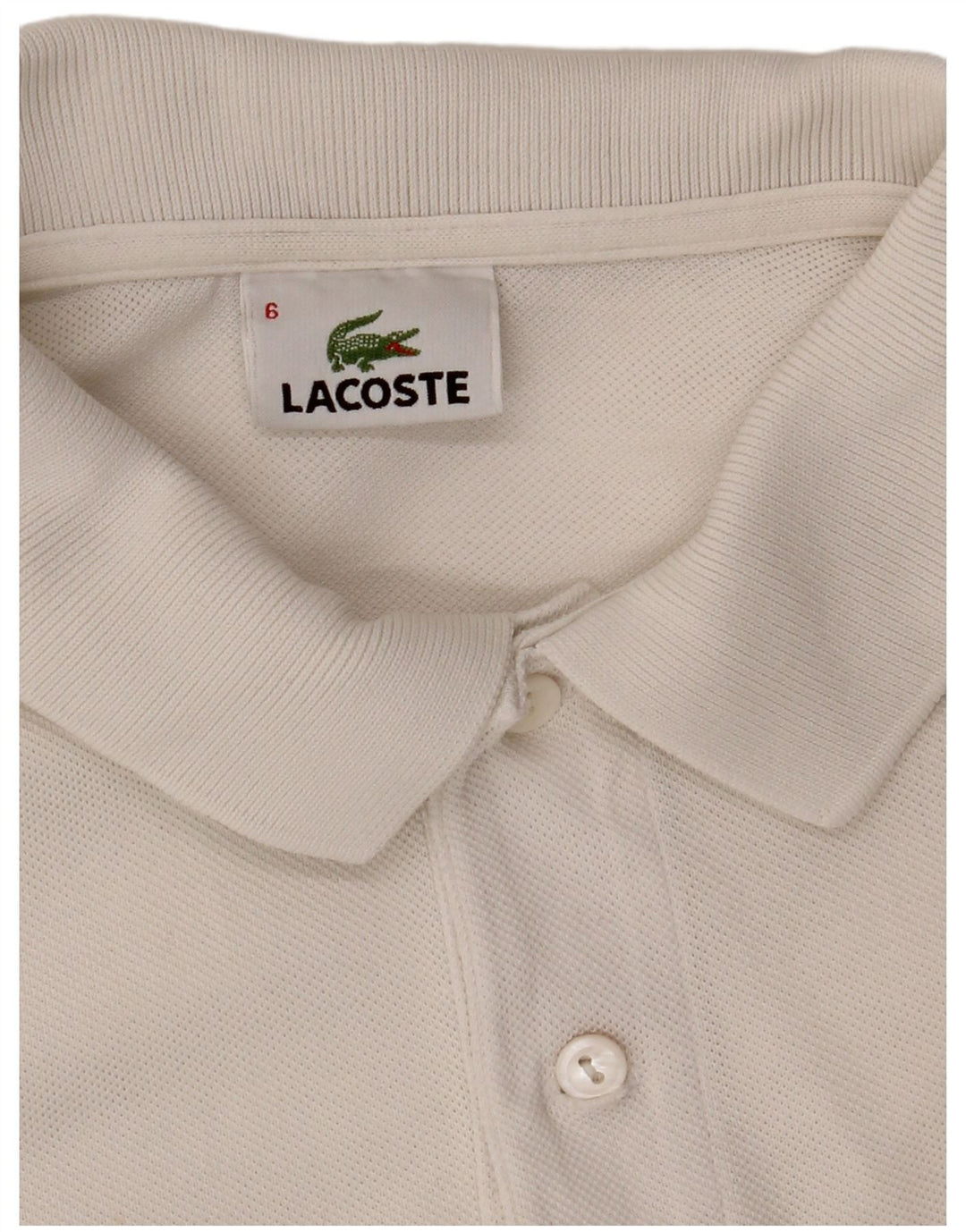 Polo da uomo Lacoste taglia 6 XL bianca