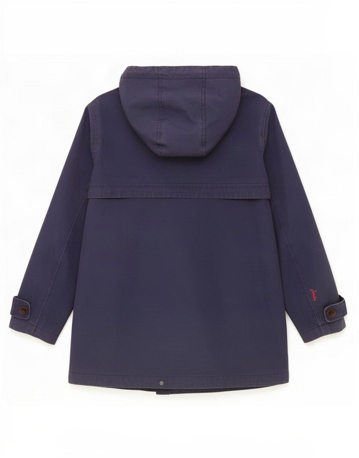 Giacca antipioggia con cappuccio da donna Joules UK 12 medio cotone blu navy