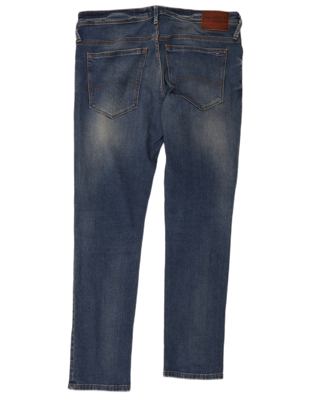 Jeans slim da uomo Tommy Hilfiger W34 L32 cotone blu