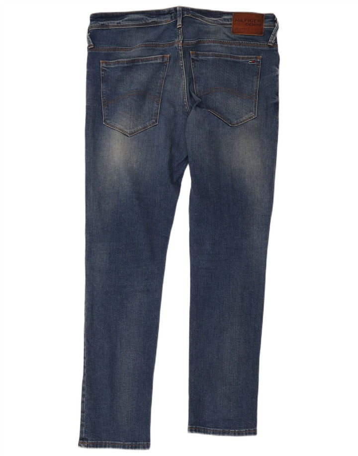 Jeans slim da uomo Tommy Hilfiger W34 L32 cotone blu