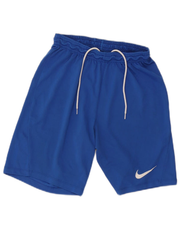 Pantaloncini sportivi Nike da uomo piccoli in poliestere blu