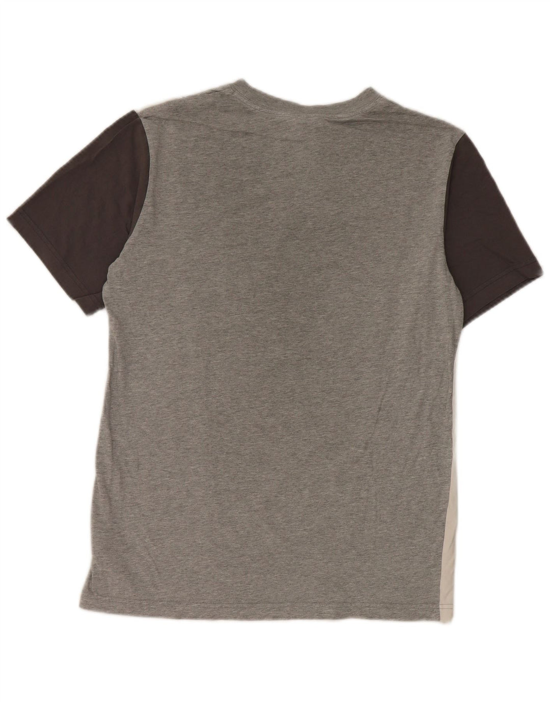 T-shirt grafica da uomo Nike Top Small in cotone color block grigio