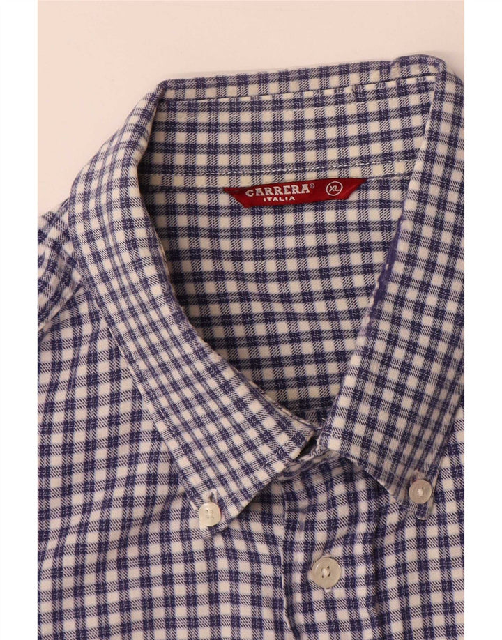 Camicia da uomo Carrera XL blu a quadretti
