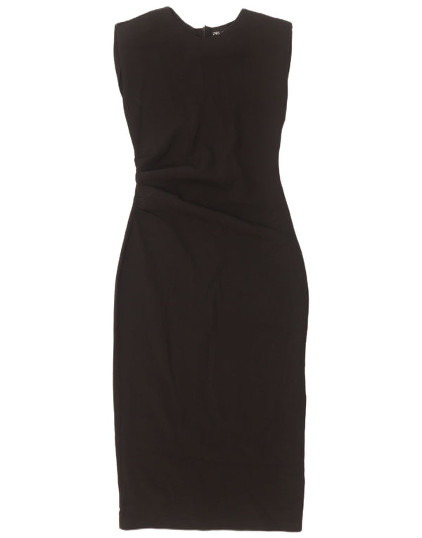 Abito aderente senza maniche da donna Zara UK 8 piccolo nero