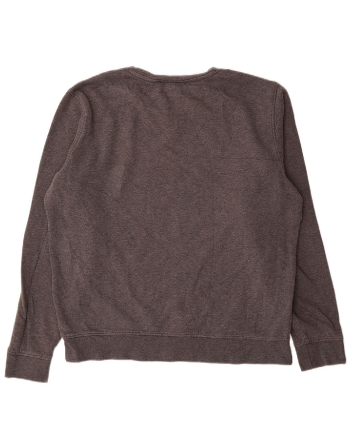 Felpa da uomo Lacoste maglione taglia 5 grande in cotone grigio