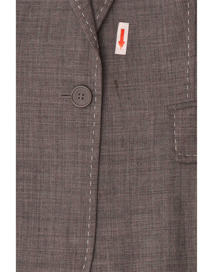 Luisa Spagnoli Giacca Blazer da Donna con Maniche a 3/4 e 1 Bottone IT 46 Large Grigio