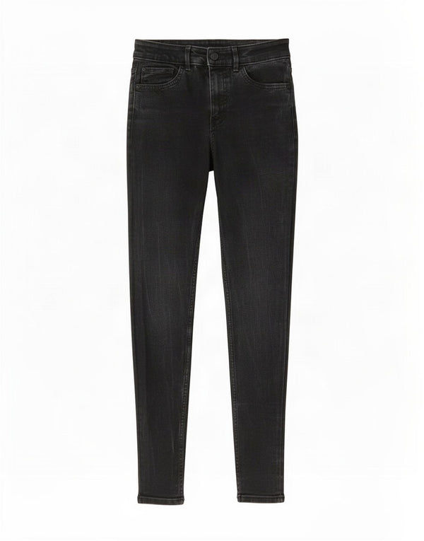 Marks & Spencer Donna The Ivy Skinny Jeans UK 8 Small W26 L27 Cotone nero