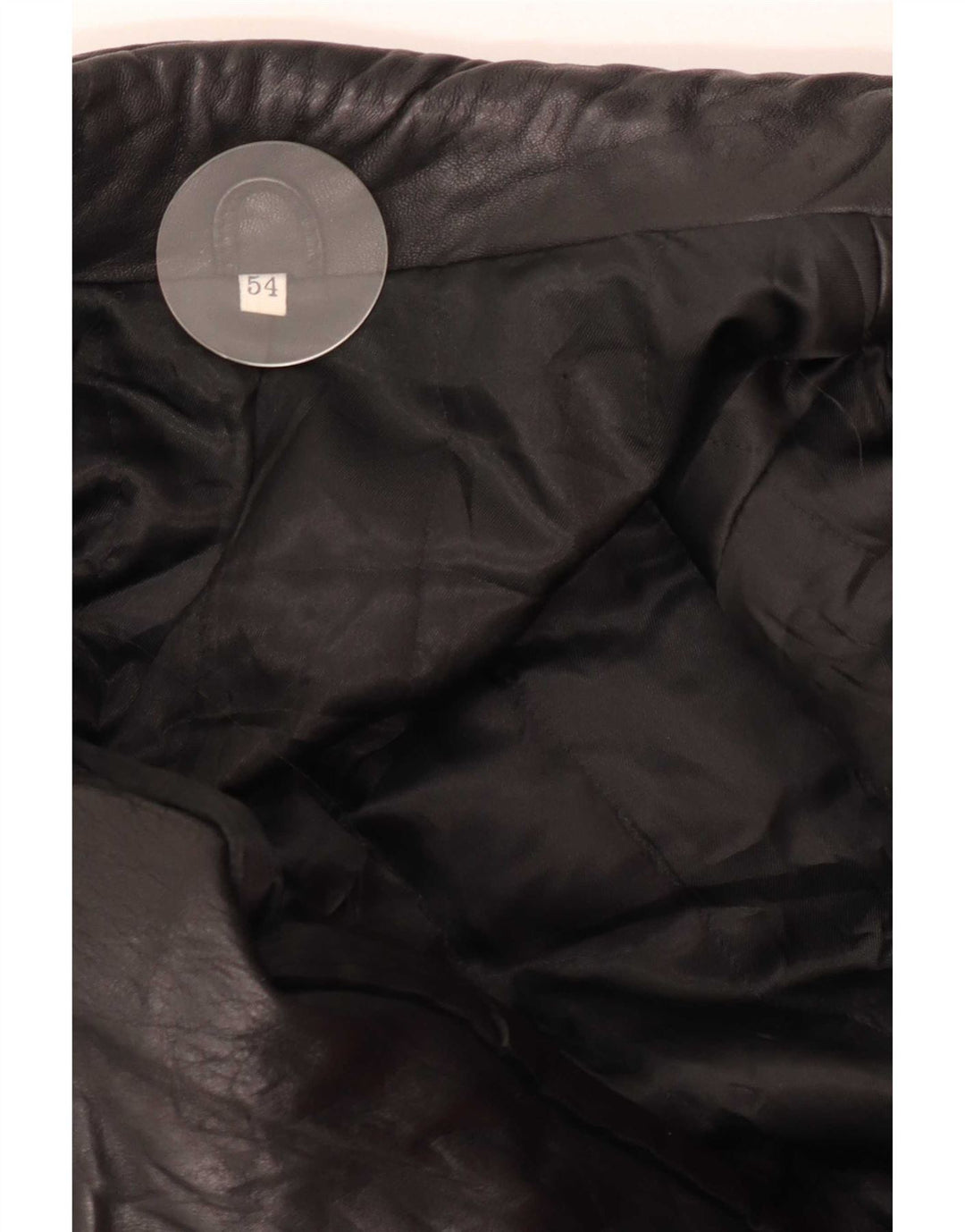 Giacca in pelle vintage da uomo IT 54 2XL Nera