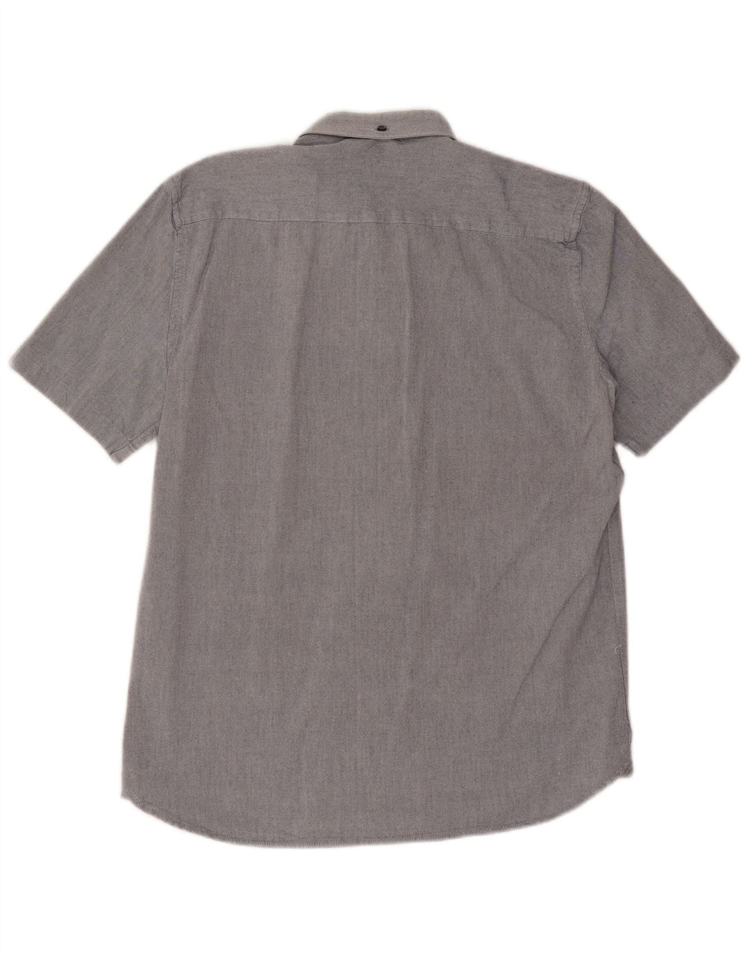 Camicia a maniche corte da uomo French Connection in cotone blu medio
