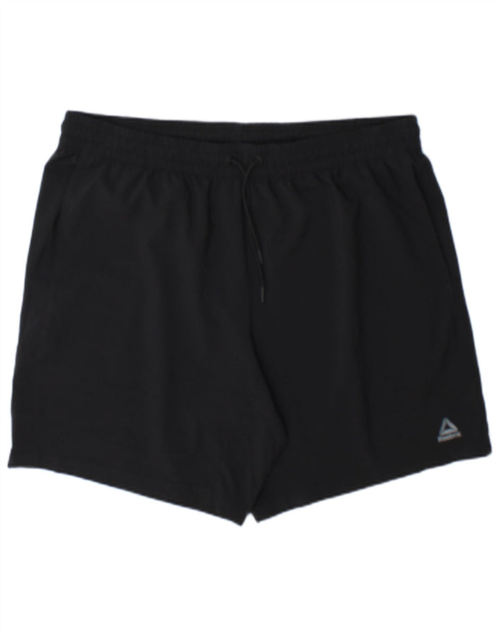 Pantaloncini sportivi Reebok da uomo XL neri in poliestere