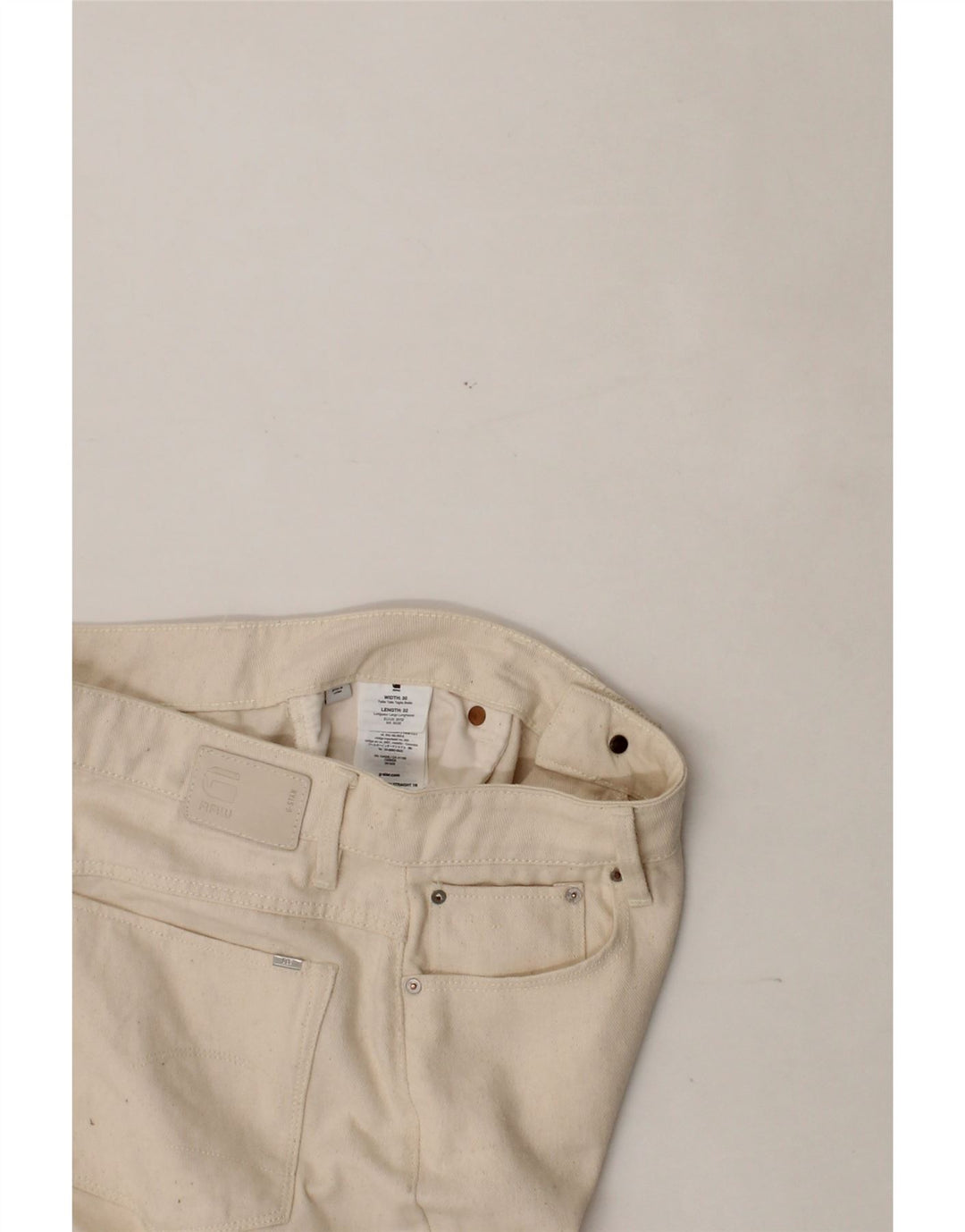 G-STAR Womens Tapered Jeans W30 L27 Beige Cotton Vintage G-Star and Second-Hand G-Star from Messina Hembry 