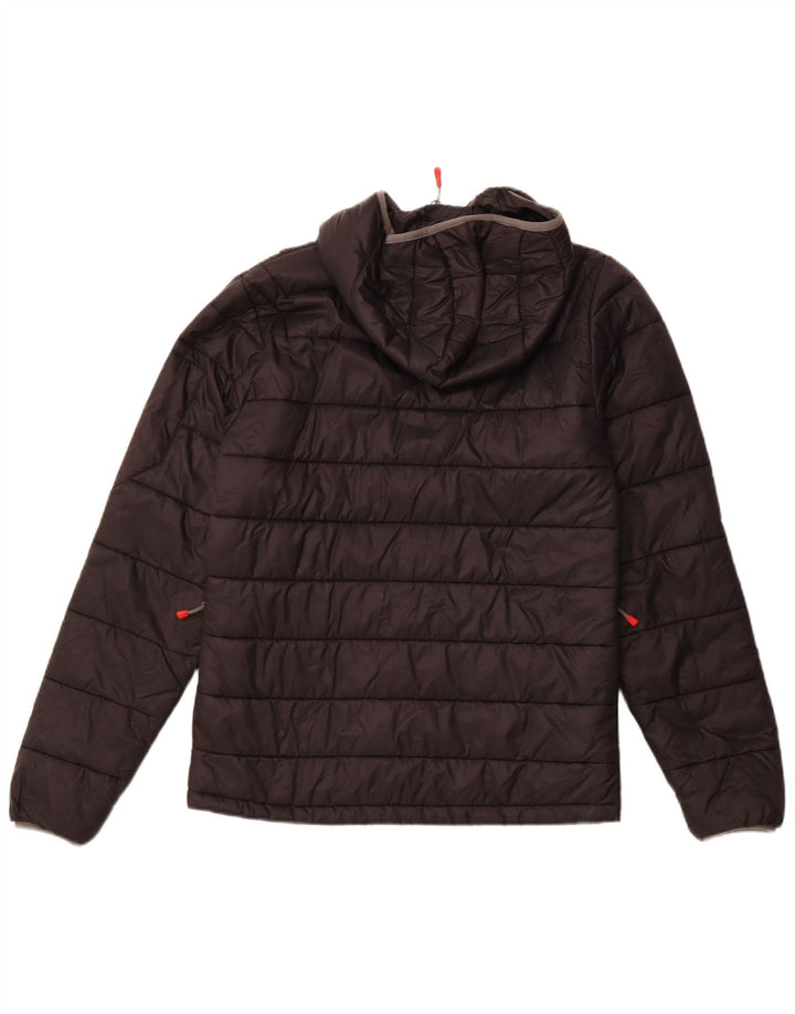 THE NORTH FACE Giacca imbottita con cappuccio da uomo UK 36 piccola in nylon nero