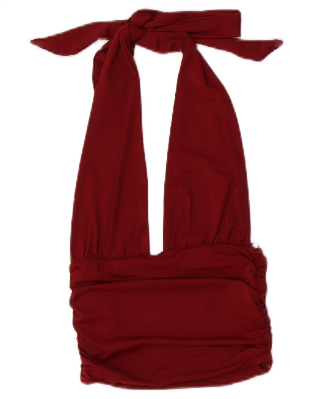 Top alla caviglia da donna Zara UK 8 piccolo bordeaux in poliammide
