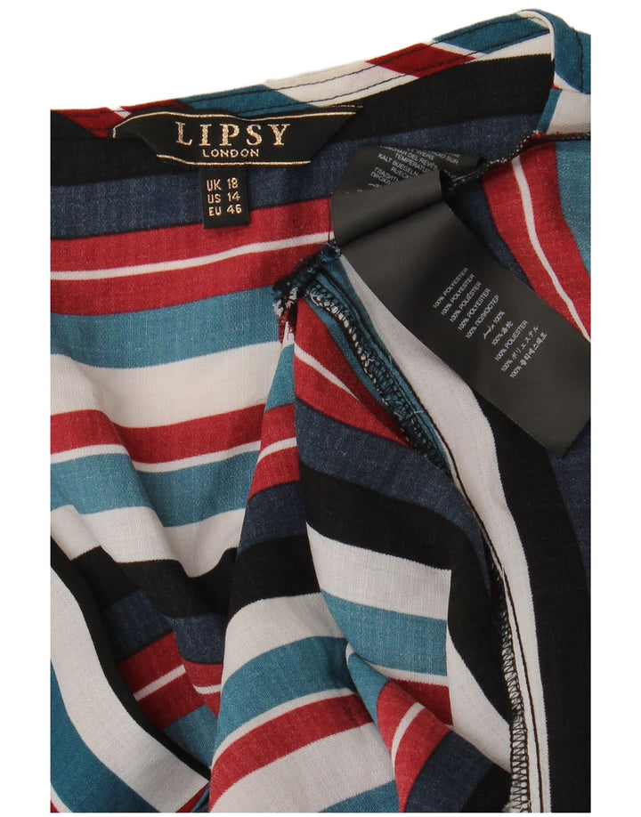 Camicetta da donna Lipsy UK 18 XL Poliestere a righe multicolore
